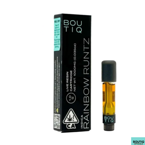 Boutiq Carts Rainbow Runtz – Live Resin Cartridge 1-Gram (indica) - Boutiq switch — Boutiq V5 vape