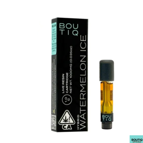Boutiq Carts Watermelon Ice – Live Resin Cartridge 1-Gram (hybrid) - Boutiq switch