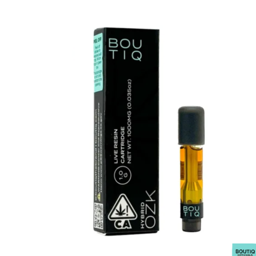 Buy Boutiq Carts OZK – Live Resin Cartridge 1-Gram (hybrid) - Boutiq switch — Boutiq V5 vape