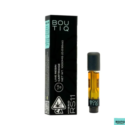 Buy Boutiq Carts RS11 – Live Resin Cartridge 1-Gram (hybrid) - Boutiq switch — Boutiq V5 vape
