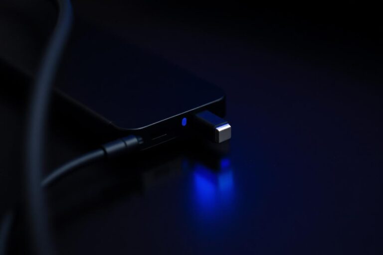 USB-C cable plugged into the base of a Boutiq V5 disposable while the battery indicator glows