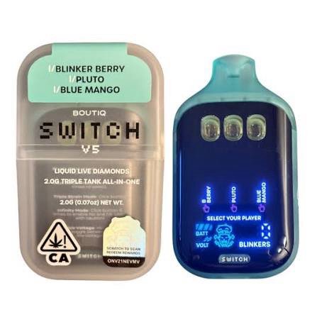 “BLINKER BERRY” × “PLUTO” × “BLUE MANGO” (INDICA) — Boutiq V5 vape