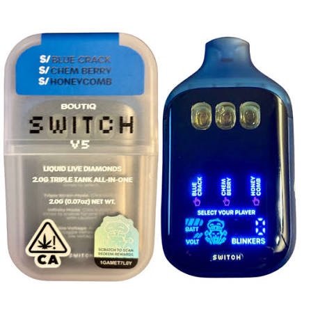 “BLUE CRACK” × “CHEM BERRY” × “HONEYCOMB” (SATIVA) — Boutiq V5 vape