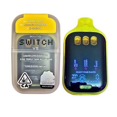 “ITALIAN ICE” (HYBRID) × “LEMON CHERRY” (HYBRID) × “Z-RUNTZ” (INDICA) — Boutiq V5 vape