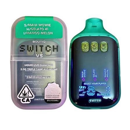 “MAUI WOWIE” (SATIVA) × “GELATO 41” (HYBRID) × “MANGO MELON” (INDICA) — Boutiq V5 vape