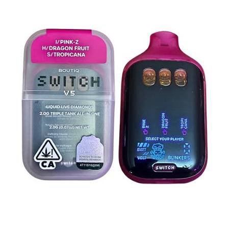“PINK-Z” (INDICA) × “DRAGON FRUIT” (HYBRID) × “TROPICANA” (SATIVA) — Boutiq V5 vape
